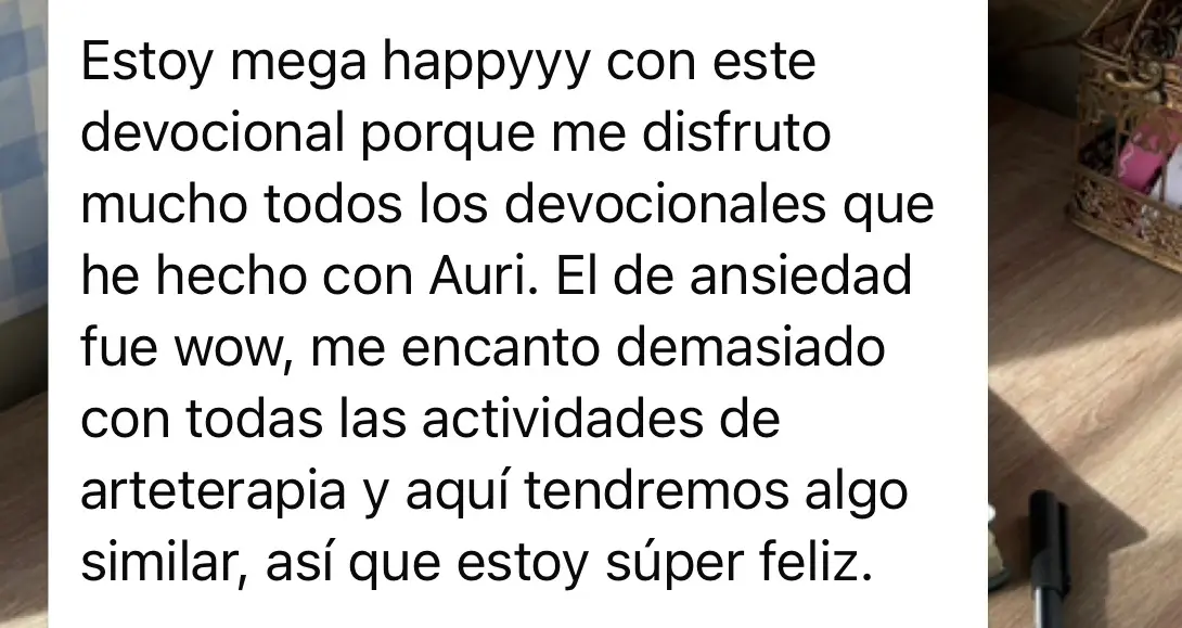 Testimonio 1 de una participante