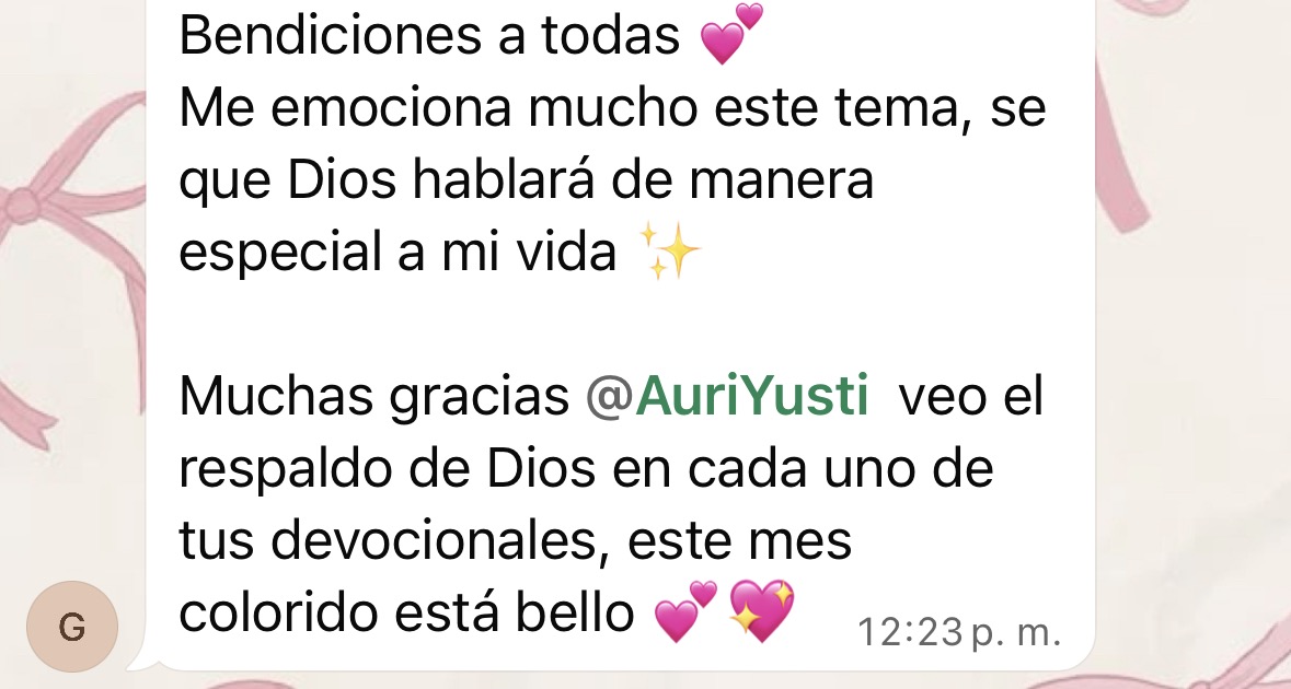 Testimonio 7 de una participante